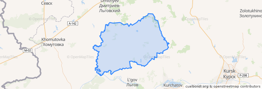 Mapa de ubicacion de Konyshyovsky District.