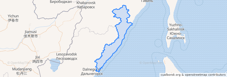 Mapa de ubicacion de Тернейский муниципальный округ.