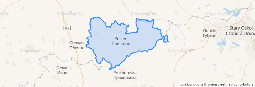 Mapa de ubicacion de Pristensky District.