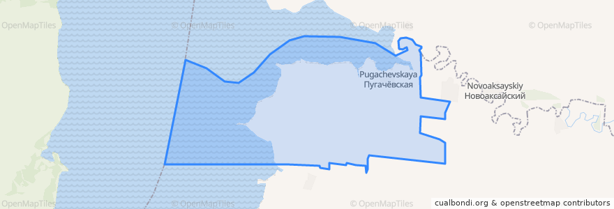 Mapa de ubicacion de Пугачёвское сельское поселение.