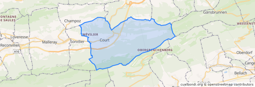 Mapa de ubicacion de Court.