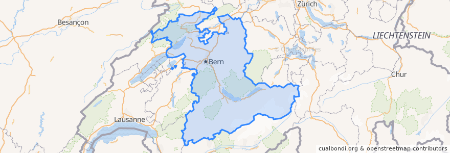 Mapa de ubicacion de برن.