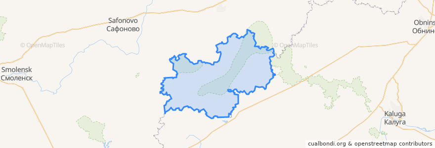 Mapa de ubicacion de Ugransky District.