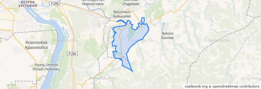 Mapa de ubicacion de Koltsovo.