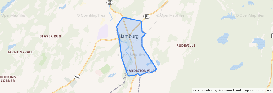 Mapa de ubicacion de Hamburg.