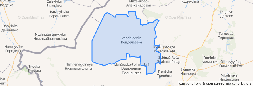 Mapa de ubicacion de Туриловское сельское поселение.