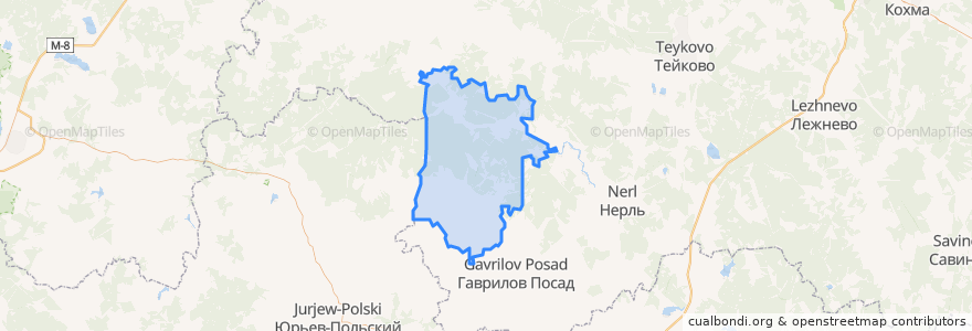 Mapa de ubicacion de Новосёлковское сельское поселение.