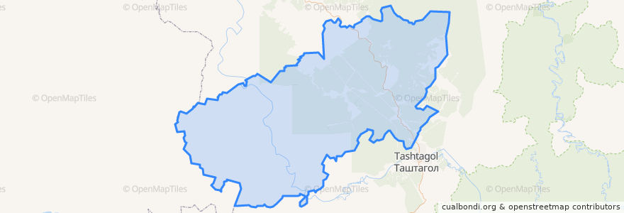 Mapa de ubicacion de Каларское сельское поселение.