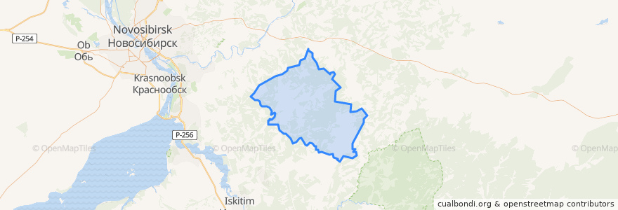 Mapa de ubicacion de Верх-Коёнский сельсовет.