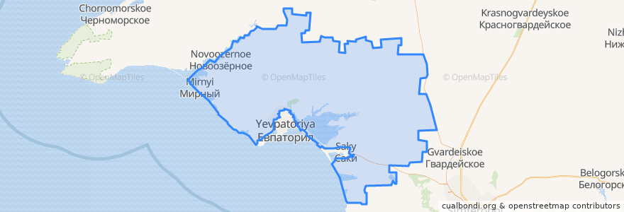 Mapa de ubicacion de Rajon Saky.