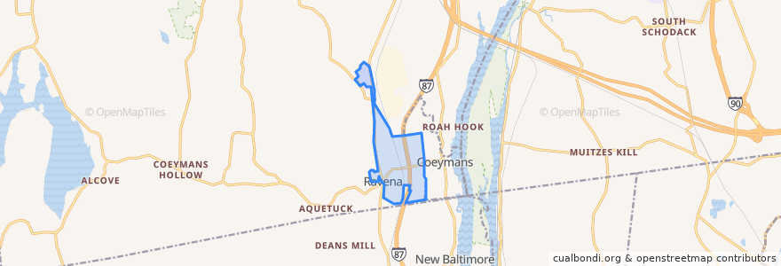 Mapa de ubicacion de Ravena.
