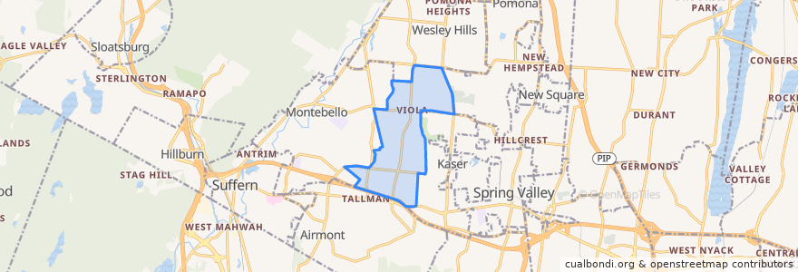 Mapa de ubicacion de Viola.