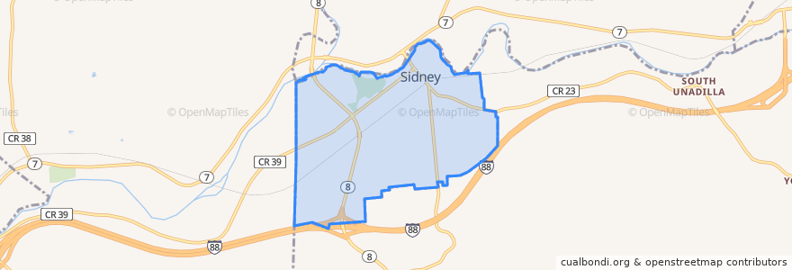 Mapa de ubicacion de Sidney.