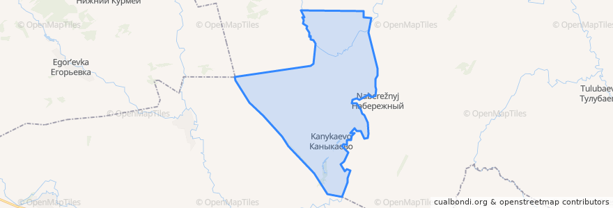 Mapa de ubicacion de Биккуловский сельсовет.