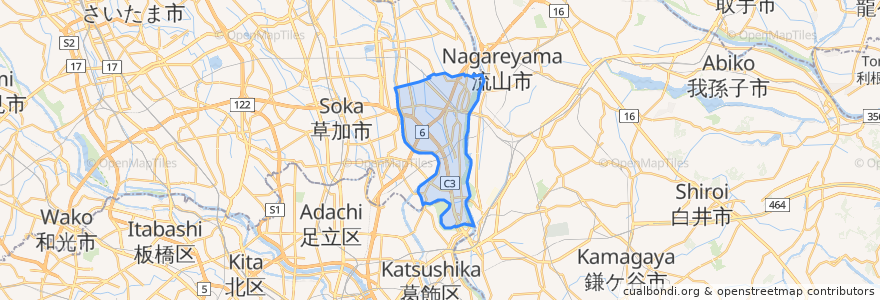 Mapa de ubicacion de Misato.