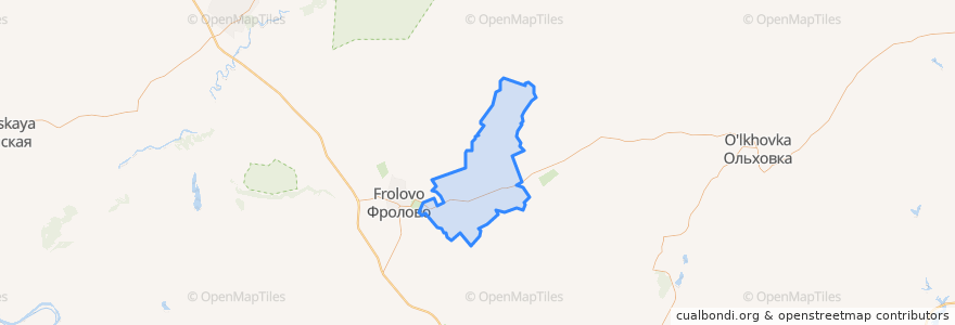 Mapa de ubicacion de Терновское сельское поселение.