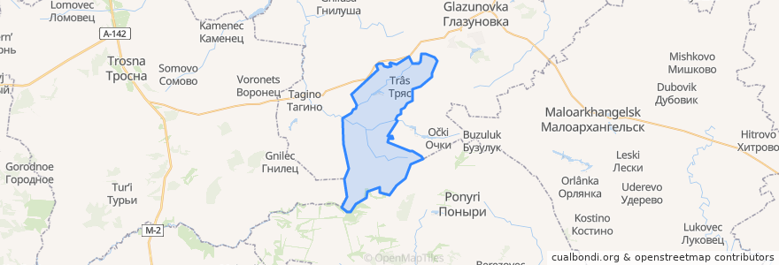 Mapa de ubicacion de Сеньковское сельское поселение.
