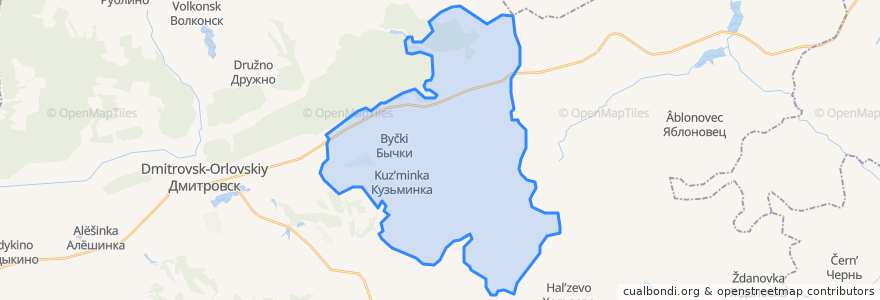 Mapa de ubicacion de Соломинское сельское поселение.