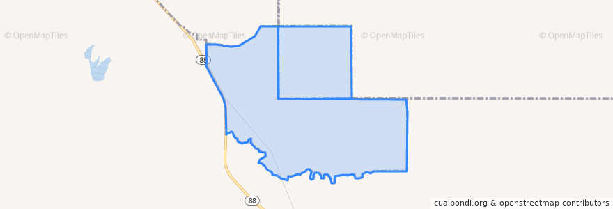 Mapa de ubicacion de Tiawah.