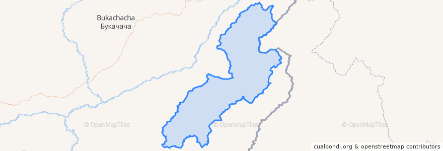 Mapa de ubicacion de Газимуро-Заводский муниципальный округ.