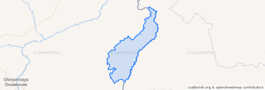 Mapa de ubicacion de Нерчинско-Заводский муниципальный округ.