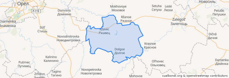 Mapa de ubicacion de Ломовское сельское поселение.