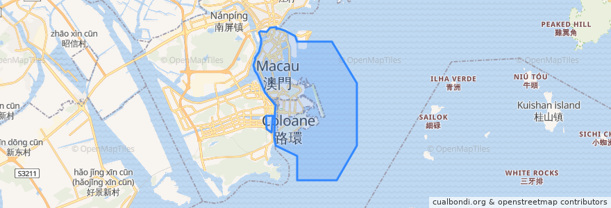 Mapa de ubicacion de ماكاو.