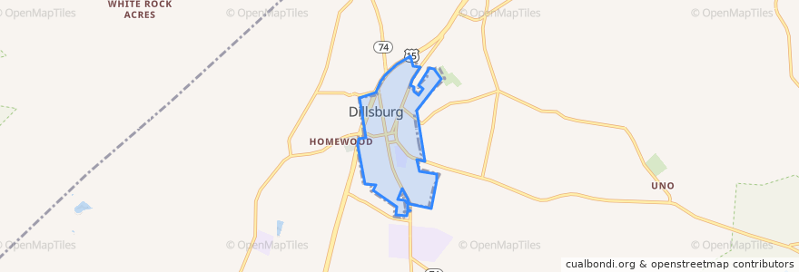 Mapa de ubicacion de Dillsburg.