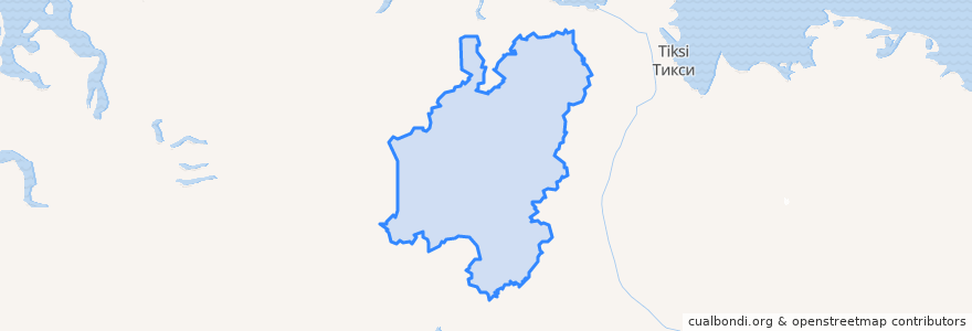 Mapa de ubicacion de Olenyoksky Ulus.