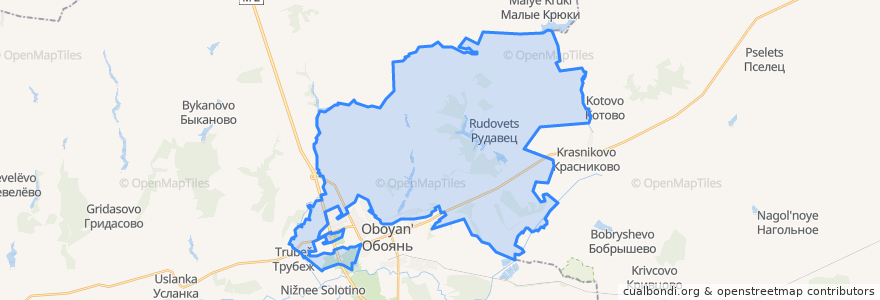 Mapa de ubicacion de Рудавский сельсовет.