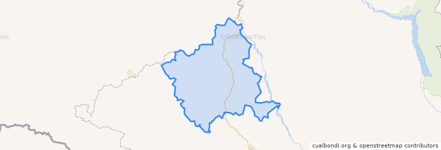 Mapa de ubicacion de Shebalinsky Rayon.