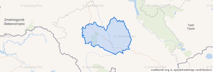 Mapa de ubicacion de Ongudaysky Rayon.