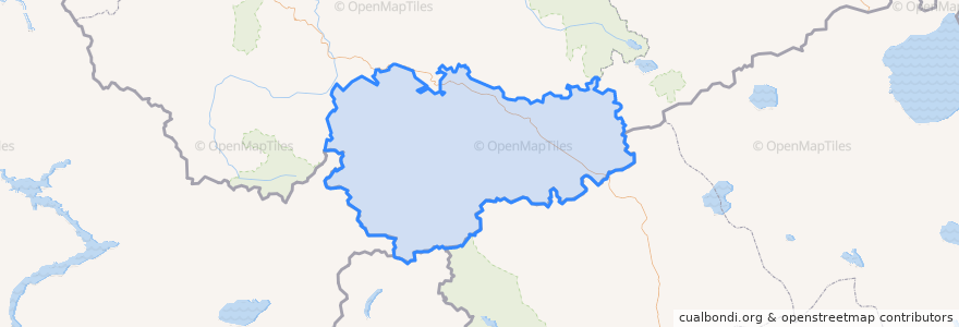 Mapa de ubicacion de Kosh-Agachsky Rayon.