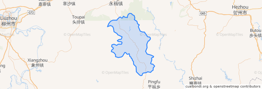 Mapa de ubicacion de Mengshan.