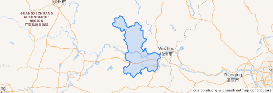 Mapa de ubicacion de Teng.
