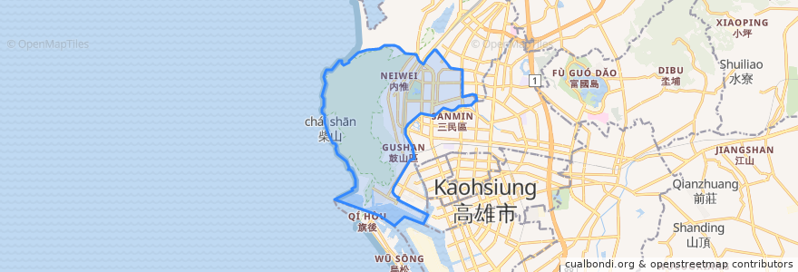 Mapa de ubicacion de 구산구.