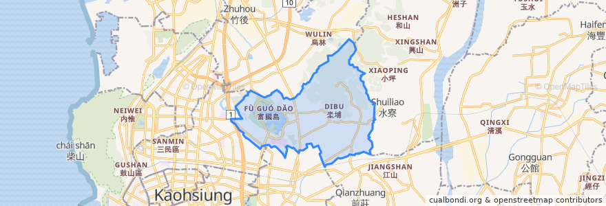 Mapa de ubicacion de Niaosong District.