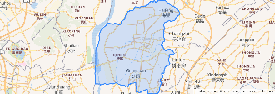 Mapa de ubicacion de Pingtung.