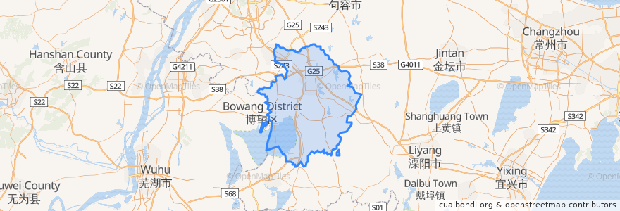 Mapa de ubicacion de Lishui District.