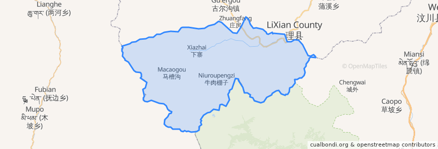 Mapa de ubicacion de 朴头镇.