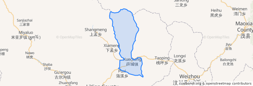 Mapa de ubicacion de 薛城镇.