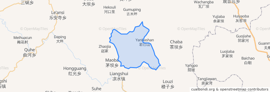 Mapa de ubicacion de 大院回族乡.