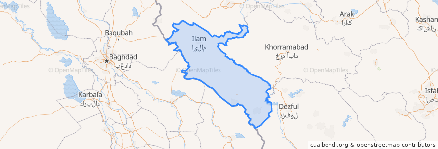 Mapa de ubicacion de 伊拉姆省.