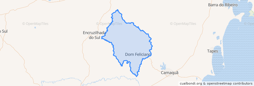 Mapa de ubicacion de Dom Feliciano.