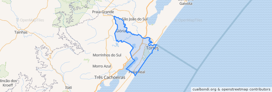 Mapa de ubicacion de Torres.