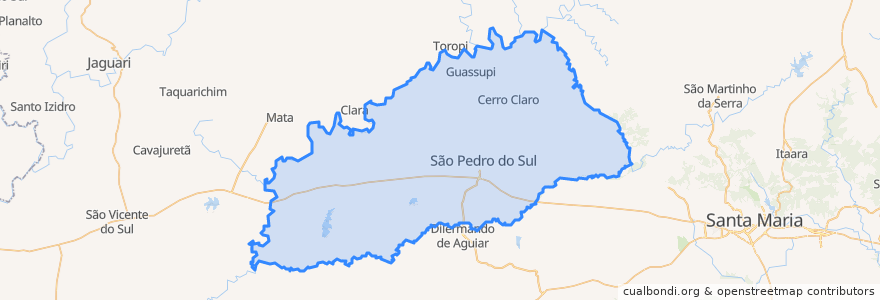 Mapa de ubicacion de São Pedro do Sul.