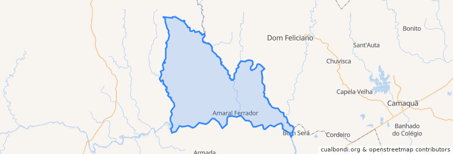 Mapa de ubicacion de Amaral Ferrador.