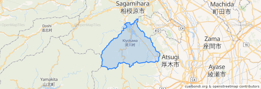 Mapa de ubicacion de Kiyokawa.