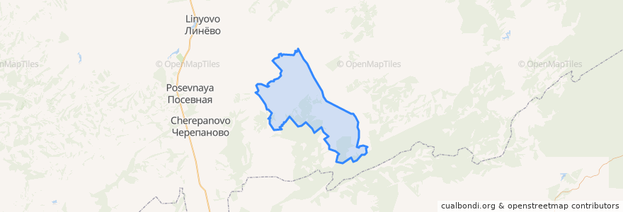 Mapa de ubicacion de Огнево-Заимковский сельсовет.