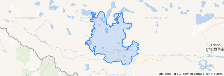 Mapa de ubicacion de 昂仁县 ངམ་རིང་རྫོང།.